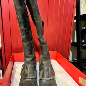 Donald J. Pliner Devi3 Olive Vintage Suede Boots